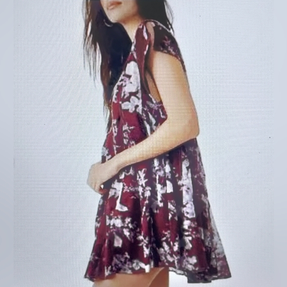 NWT - Free People Dress - Sully Dress in Raisin Combo - Size S - Picture 4 of 10